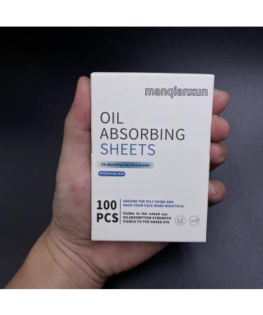 manqianxun Premium Oil Blotting Paper Sheets, Translucent, Soft Face Blotting Paper Stay Skin Fresh and Smooth, for Facial Skin Care & Make Up(Blue) (1)