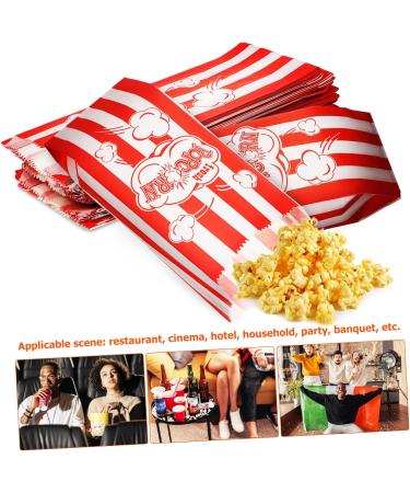 MAGICLULU 200 Pcs Packing Bag Candy Bags Popcorn Containers Paper Treats Bolsitas Popcorn Favor Bags Popcorn Bags for Party Birthday Party Favors Coated Paper Micro-wave Oven Marshmallow - Buy Online on SooperMarket.com