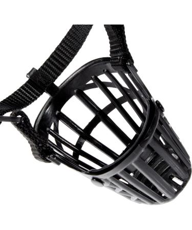 Trixie 17601 XS Black Plastic Muzzle - Perfect for Small Dogs | International Shipping Available - Buy Online on SooperMarket.com