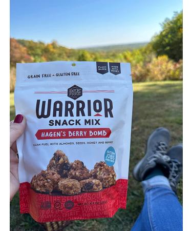 BeeFree Warrior Mix Chunky Granola Bites - Paleo, Low Carb, Grain Free | Hagens Berry Bomb Flavor | 9oz Bags, 3 Pack - Buy Online on SooperMarket.com