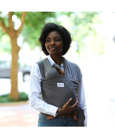 Sleepy Wrap Baby Carrier - Ergonomic Hands-Free Stretchy Wrap for Newborns to Toddlers - Lightweight Sling for Babies 7-35 lbs (Dark Grey) - Buy Online on SooperMarket.com
