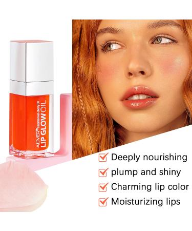 SBHEANGBA Moisturizing Lip Oil No-Sticky Lip Gloss Tinted Lip Balm Lip Care Long Lasting Clear Liquid Lipsticks Plump Lip Glow Oil For Dry Lip's Moisturizing Hydrating And Nourishing 01# Raspberry - Buy Online on SooperMarket.com