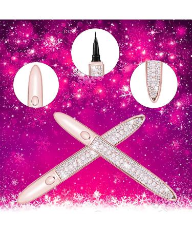 Eyelash Glue Pen 2 in 1 Self-Adhesive Liner | Waterproof Latex-Free Formula for Strong Hold | Ideal for False Lashes - Pearl&Diamond-Black Packaging - Buy Online on SooperMarket.com