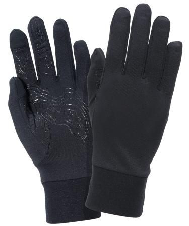 TrailHeads Gloves Men Running | Lightweight Touchscreen Gloves L Black