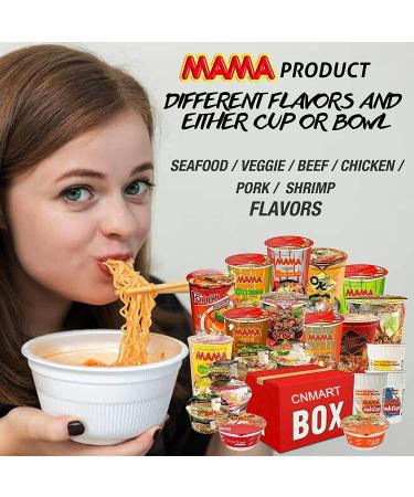 Mama Instant Noodle Cup Rice Vermicelli Pho Bo Bowl and Rice Porridge Jok Cup (Case of 20) Self Customised Assorted Flavours - Buy Online on SooperMarket.com
