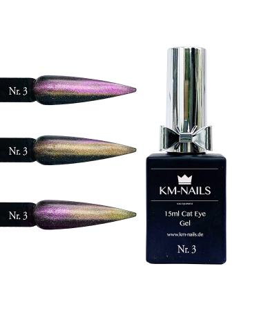 KM-NAILS Cat Eye Gel 5D - 6 Set (15ml) | Premium Nail Art for Stunning Designs - International Shipping Available - Buy Online on SooperMarket.com