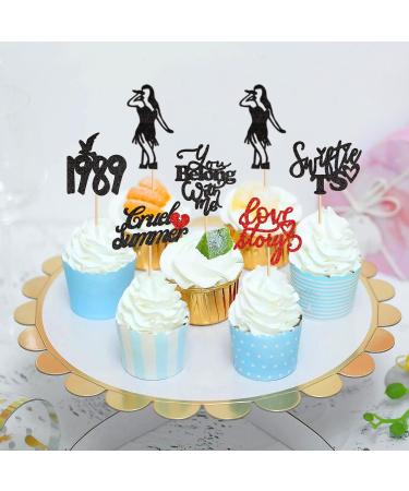 Cyodoos 24PCS Music Singe Cupcake Toppers Music Enthusiast Concert Theme Legendary Since 1989 Theme Party Birthday Birthday Cupcake Toppers for Girls Music Singer Party Cupcake Toppers Black - Buy Online on SooperMarket.com