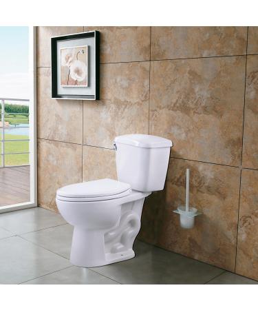 Hibbent Premium One Click Elongated Toilet Seat with Cover - Easy Installation, Quick-Release, Soft Closed - Stable Hinge Design - 18.5'' White Color - Buy Online on SooperMarket.com