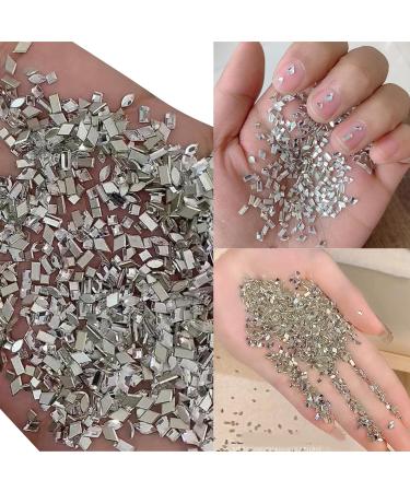 100pcs Quality Nails Art Decorative Accessories Rhinestones Nail Craft Decortaion Easy Installation And Removal AB Nail Rhinestones - Buy Online on SooperMarket.com