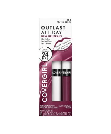 COVERGIRL Outlast All-Day Lip Color in Muted Berry - New Neutrals Collection | Long-Lasting Lipstick with Moisturizing Topcoat - Pack of 1 - Buy Online on SooperMarket.com