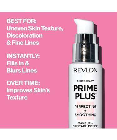 Revlon PhotoReady Prime Plus Face Primer | Blurs Fine Lines | Infused with Vitamin B5 & Hyaluronic Acid | 1 Oz - Buy Online on SooperMarket.com