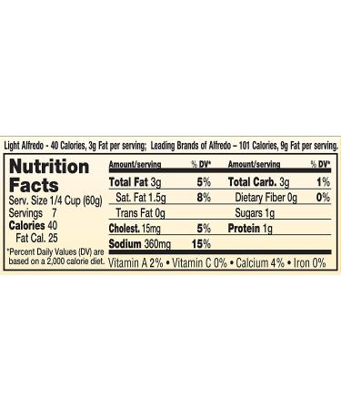 Classico Light Creamy Alfredo Pasta Sauce - 15 oz Jar - Buy Online on SooperMarket.com