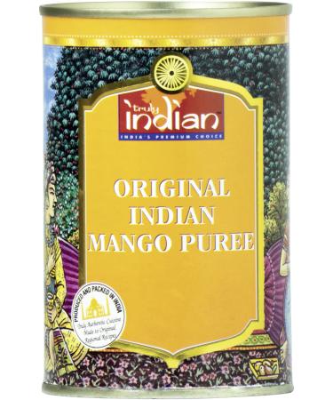 Truly Indian Mango Puree - Indian sweetened fruit puree for desserts and sauces - 1 x 450 g 19375 1 450 g (1 pack)