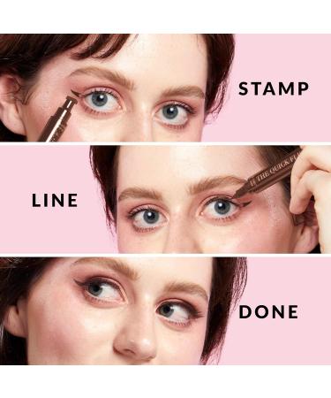 Quick Flick Hot Fudge Cat Eyeliner Stamp - Smudge-Proof 10mm Winged Liquid Eyeliner Pen Set - Buy Online on SooperMarket.com