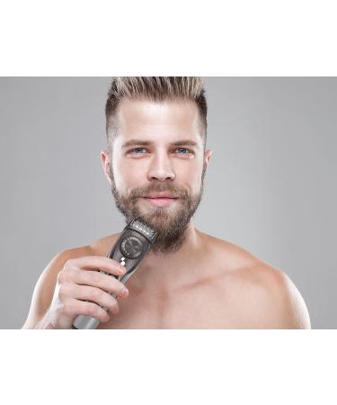 BEPER 40.332 Rechargeable Beard Shaper with Stainless Steel Blades - 20 Lengths, USB Charging - Black - Buy Online on SooperMarket.com