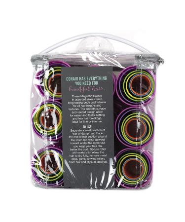 Conair Hair Rollers Magnetic Hair Curler Set - 75-Piece Set with Comb and Clips - Buy Online on SooperMarket.com