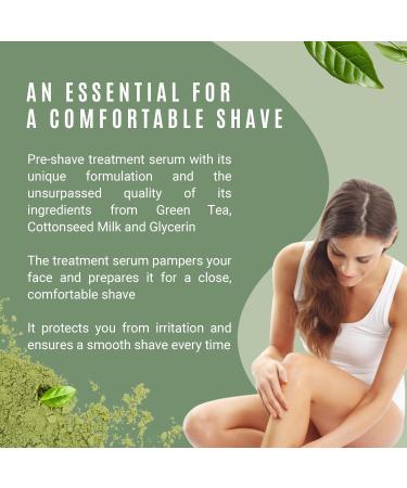 Unscented Pre-Shave Treatment Serum for Sensitive Skin | Hydrating & Moisturizing with Green Tea & Cottonseed Milk | Close Comfortable Shaves - Buy Online on SooperMarket.com