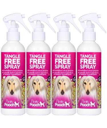 Pretty Pooch Tangle Free Detangling Spray - Leave in Hair Conditioner for Dogs - Removes Knots and Tangles - pH Balanced & Hypoallergenic Formula (250ml)