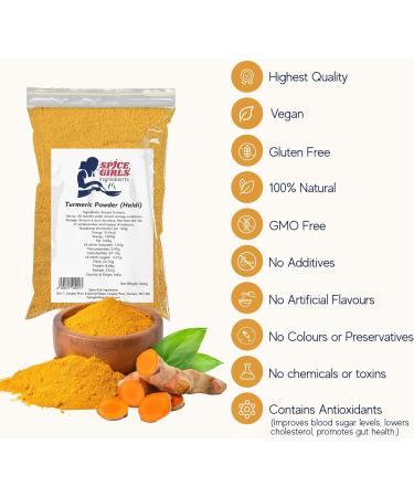 Organic Turmeric Powder - 250g Resealable Pouch | Premium Indian Spice for Culinary Creations - Buy Online on SooperMarket.com