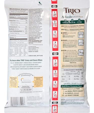 Trio Alfredo Sauce Mix 16oz (Pack of 2) - Creamy Pasta Sauce Blend - Buy Online on SooperMarket.com
