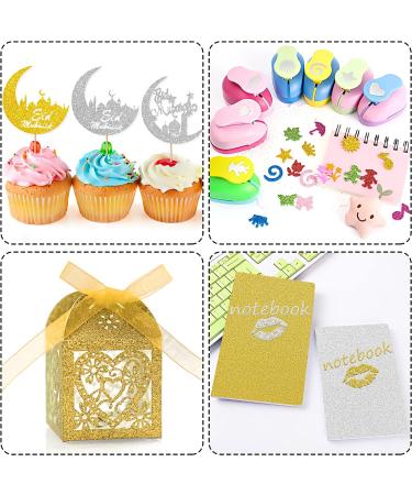 Twavang 24 Sheets Gold Glitter Cardstock Paper - Premium 250GSM A4 Sparkly Paper for Scrapbook, DIY Projects, Party Decoration, Gift Wrapping - Buy Online on SooperMarket.com