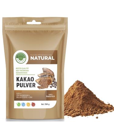 Natural world cocoa powder 354 g.Raw cocoa powder for hot chocolate I from Peru I without sugar 100% natural cocoa powder i from high -quality cocoa beans