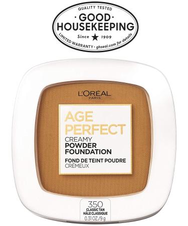 L'Oreal Paris Age Perfect Creamy Powder Foundation Compact - 350 Classic Tan | Pack of 2 | International Shipping - Buy Online on SooperMarket.com