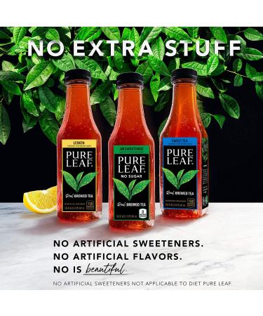 Pure Leaf Unsweetened Black Tea 18.5 oz Bottles (12 Pack) - 0 Sugar, 18.5 fl oz (Pack of 12) - Buy Online on SooperMarket.com