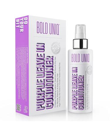 Purple Hair Mask, Conditioner & Leave-In Bundle for Blonde, Platinum, Silver, Gray, Ash, and Brassy Hair - Eliminate Yellow Tones, Hydrate and Repair Damaged Hair - Vegan - Buy Online on SooperMarket.com