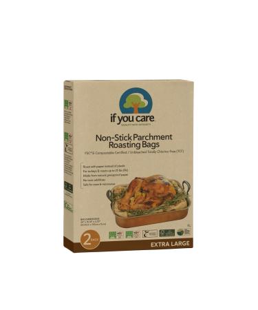 If You Care Parchment Roasting Paper Bags – Pack of 2 - Unbleached, Chlorine Free, Nonstick, Compostable, Silicone Coated – Extra Large Size X-Large