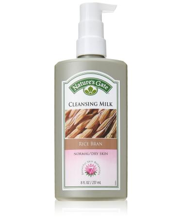 Nature's Gate Rice Bran Cleansing Milk for Normal/Dry Skin 8 Fluid Ounce