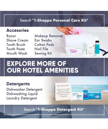 Terra Pure White Tea & Coconut Toiletries Set - 80 Piece Travel Amenities for Hotels Airbnb & Rentals | Hotel Shampoo Conditioner Body Wash & Lotion - Buy Online on SooperMarket.com