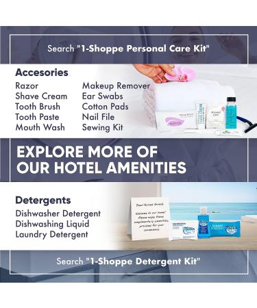 Aqua Organics Hotel Soaps and Toiletries Bulk Set - 75 Piece All-In-Kit Amenities for Hotels & Airbnb | Travel Size Shampoo, Conditioner, Body Wash, Lotion & Bar Soap - Buy Online on SooperMarket.com