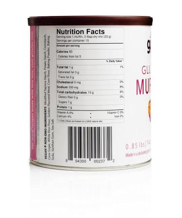 gfJules Gluten Free Muffin Baking Mix - Non-GMO, Vegan, Kosher, Top 8 Allergen Free - 15 Muffins - 14 oz - Buy Online on SooperMarket.com