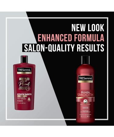 TRESemm Keratin Smooth Shampoo 20 oz - 4 Pack | Hydrating Formula for Dry Hair | Sleek Look Lasts Up to 72 Hours - Buy Online on SooperMarket.com