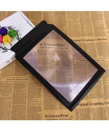 Jeanoko Reading Magnifier Magnifier Sheet PVC Bookmark Reading Aid A4 Full Page 3X Magnifying Tool for Elderly and People with Low Vision - Buy Online on SooperMarket.com