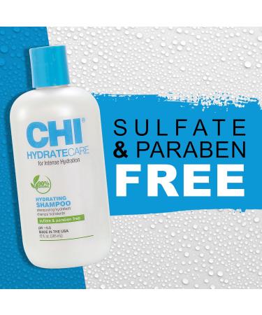 CHI HydrateCare Hydrating Shampoo - Balance Moisture Protect Against Damage Sulfate & Paraben-Free 12 Oz | Cruelty-Free International Shipping - Buy Online on SooperMarket.com