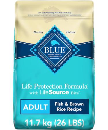 Blue Buffalo Life Protection Formula Adult Dog Food Fish and Brown Rice 11.7kg Bag & Life Protection Formula Large Breed Puppy Dog Food Chicken and Brown Rice 11.7 Kg Bag Fish Large Bag + Chicken And Brown Rice 11.7 Kg - Buy Online on SooperMarket.com