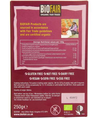 NIL Biofair Organic Fair Trade Rice Quinoa Fusilli 250g - Buy Online on SooperMarket.com