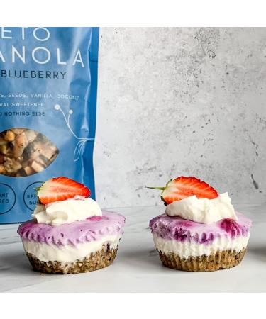 Keto Hana Wild Blueberry Vegan Granola - Dairy Free, Low Carb, No Refined Sugars, 4 Bags x 300gr - Buy Online on SooperMarket.com