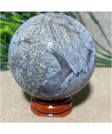 Brazil Black Line Agate Sphere Natural Quartz Crystal Gift Home Furnishing Articles Ball+Stand 1pc (Color : 200-210g) - Buy Online on SooperMarket.com