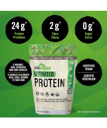 Sprouted Protein Unflavoured 1kg | Vegan plant-based organic gluten-free Beige & Athlete's Blend Protein Powder Chocolate Flavour 1 kg - Buy Online on SooperMarket.com