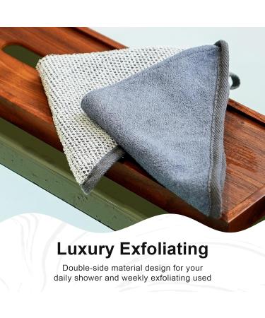 Yiclick Exfoliating Washcloth Set - 5Pcs Body Scrubber Travel Shower Cloth for Men & Women Exfoliating Towel & Loofah - Buy Online on SooperMarket.com