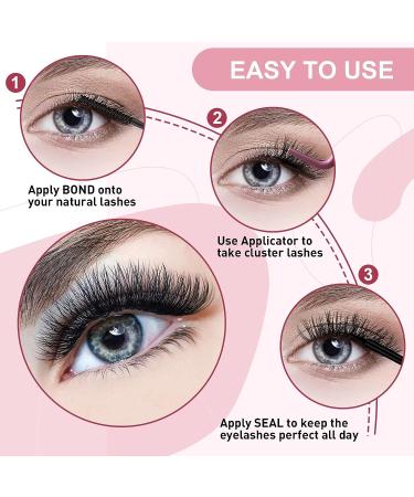 Lash Clusters Overnighter Sealer - DIY Extension for Long Lasting Wear | 5ml Black - Buy Online on SooperMarket.com