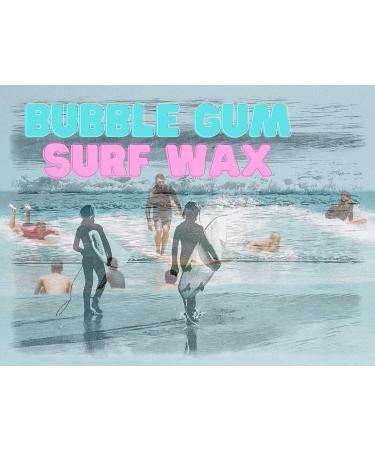 Bubble Gum Surf Wax Original Formula | Superior Adhesion Surfboard Wax | Classic Scent | Hand Poured in California | 6 Pack Basecoat - Buy Online on SooperMarket.com