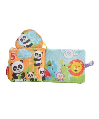 Fisher-Price FGJ40 Little Play Book - Soft Baby Book with Removable Toy | Multicolor Baby Toy from Birth | Perfect Gift for Infants - Buy Online on SooperMarket.com