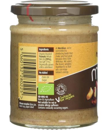 Meridian Organic Natural Smooth Peanut Butter 280g - Buy Online on SooperMarket.com