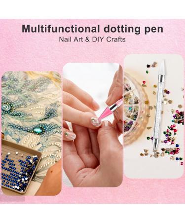 WLLHYF Rhinestone Picker Dotting Pen 7 Pcs Acrylic Crystal Rhinestones Applicator Wax Head Tip Pencil Picker Dotting Pen DIY Nail Art Decoration Tool for Nails - Buy Online on SooperMarket.com