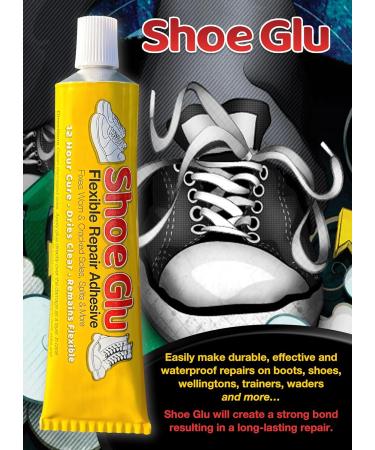 ShoeGlu Strong Bond Repair Adhesive 90g - Ideal for Fixing Worn Soles & Damaged Uppers Flexible and Durable Shoe Glue - Buy Online on SooperMarket.com