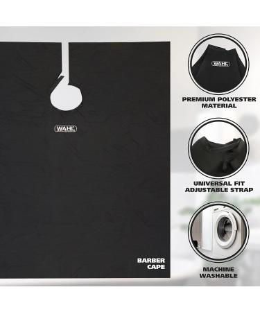 Wahl Clipper Reusable Barbers Cape for Hair Cutting & Trimming - Adjustable Neck for Kids & Adults - Model 3417 - Buy Online on SooperMarket.com
